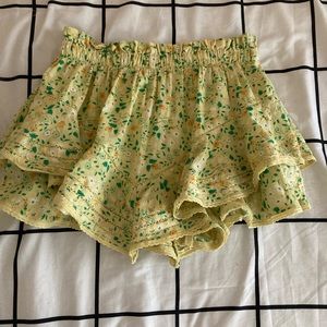 🤍aerie rock n ruffles skirt